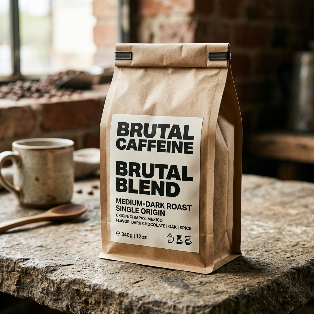 Traditional side gusset coffee bag