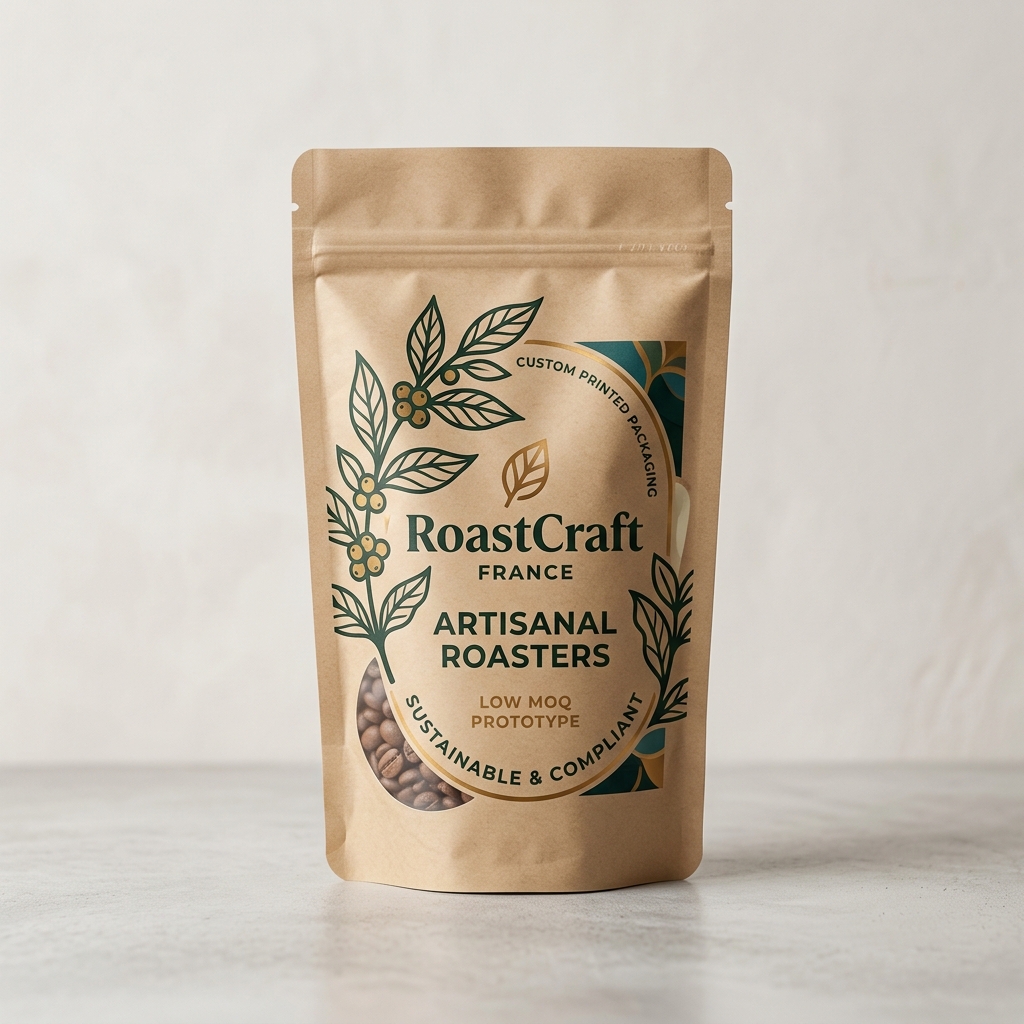 Discover how the brand transition to zero-waste custom Quad seal pouch packaging in USA using certified compostable Bio Cello Duplex Clear.
