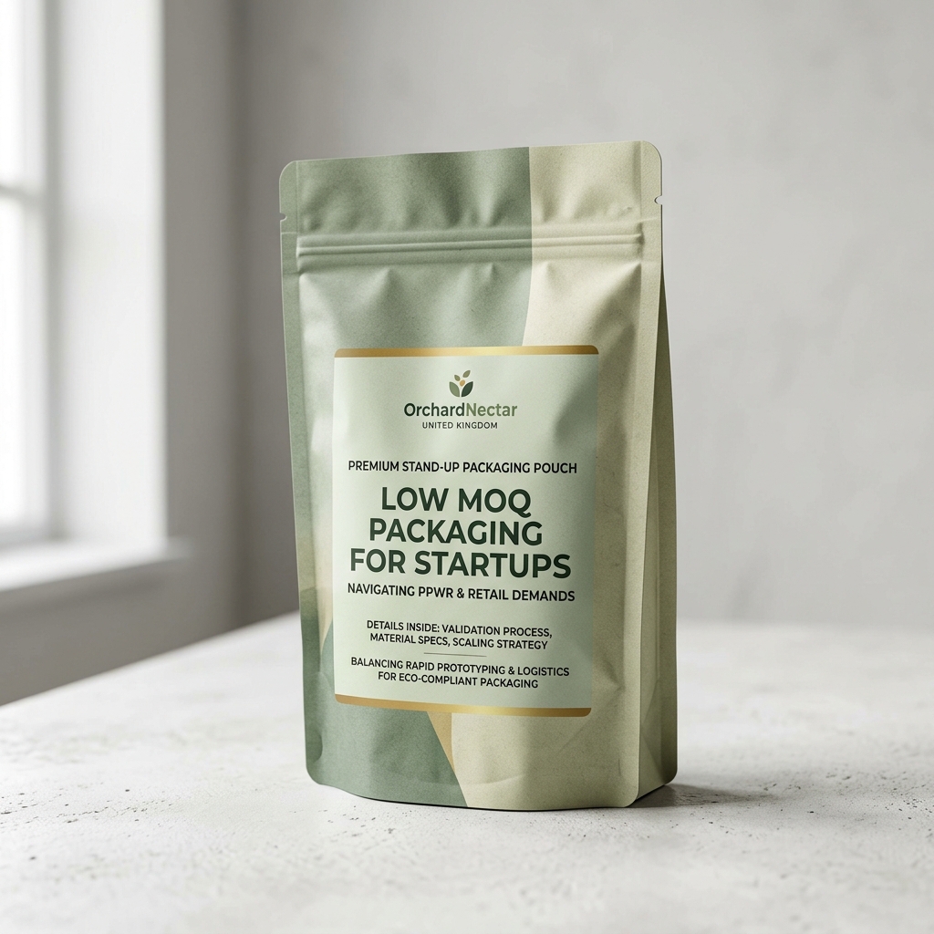 Discover how the brand transition to zero-waste custom Center sealed bag packaging in Japan using certified compostable Bio Kraft VM Cello.