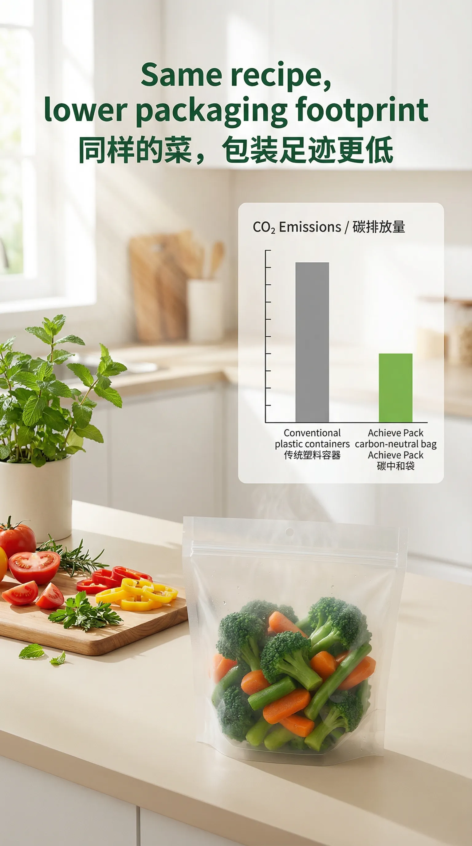 Kitchen Scene CO2 Comparison