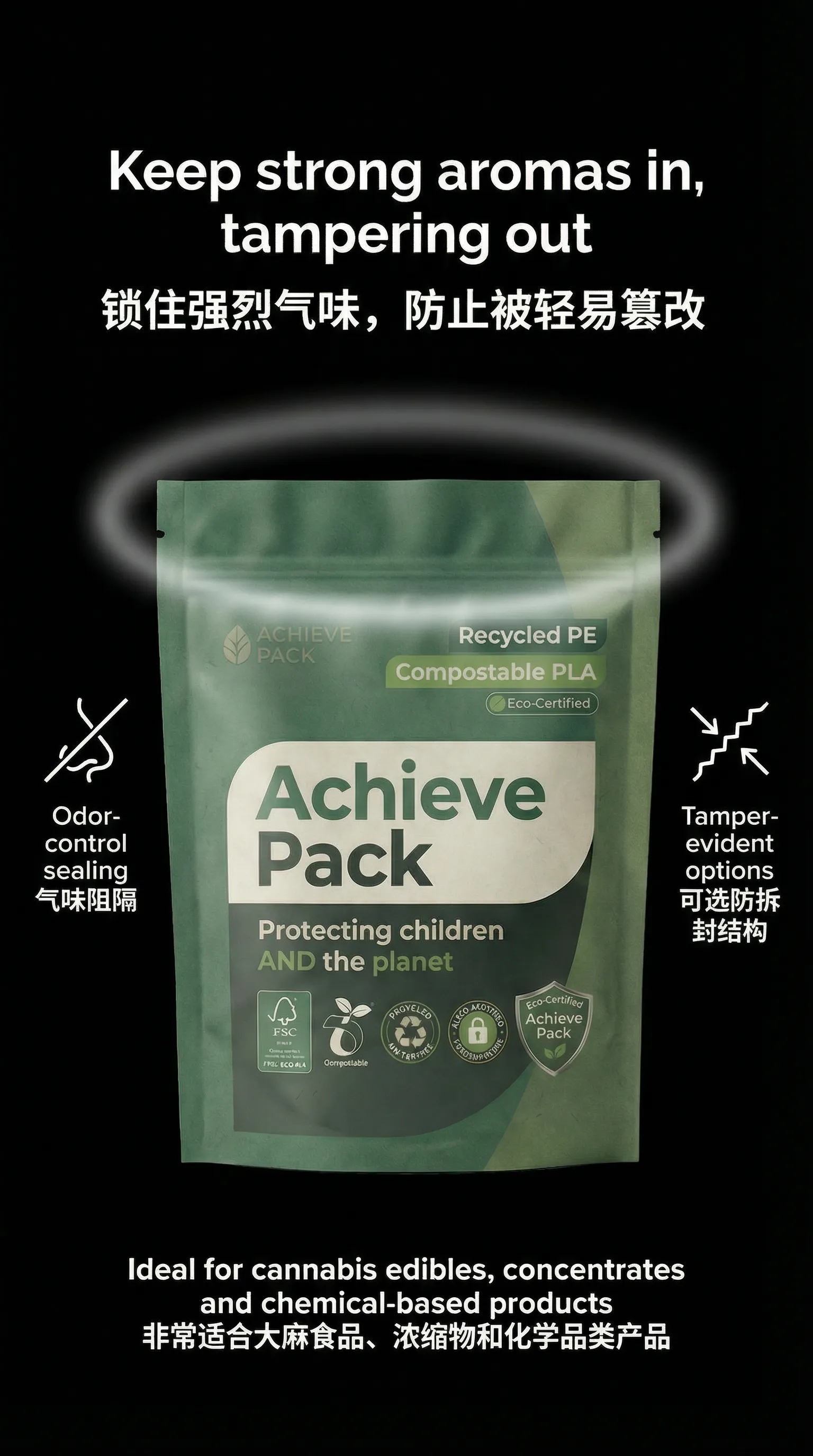 Odor proof Mylar bag