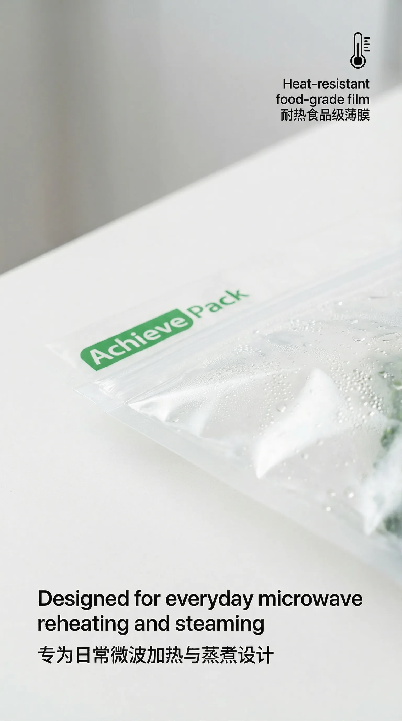 Heat Resistant Film with Water Droplets