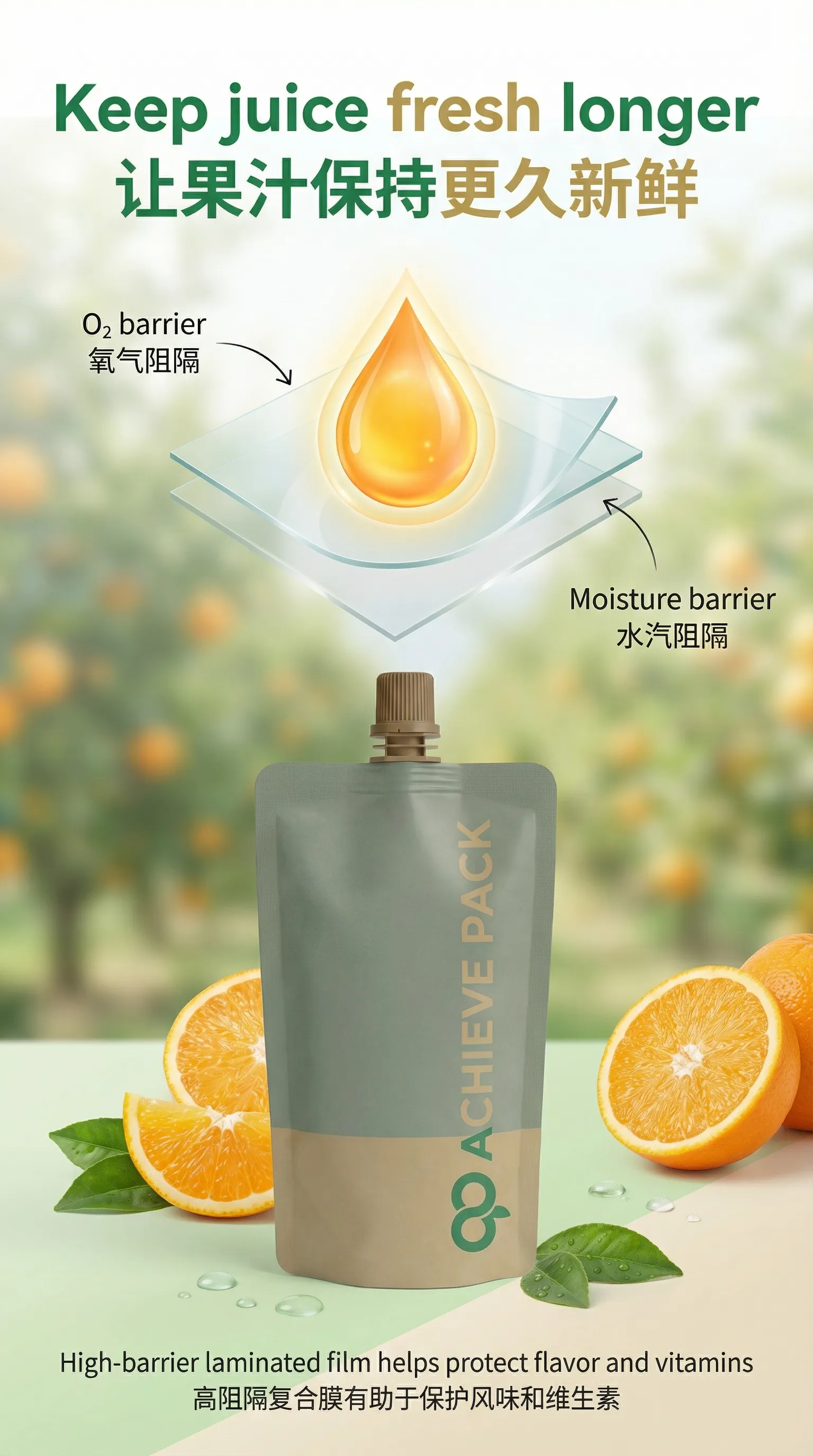 Barrier and Freshness for Juice