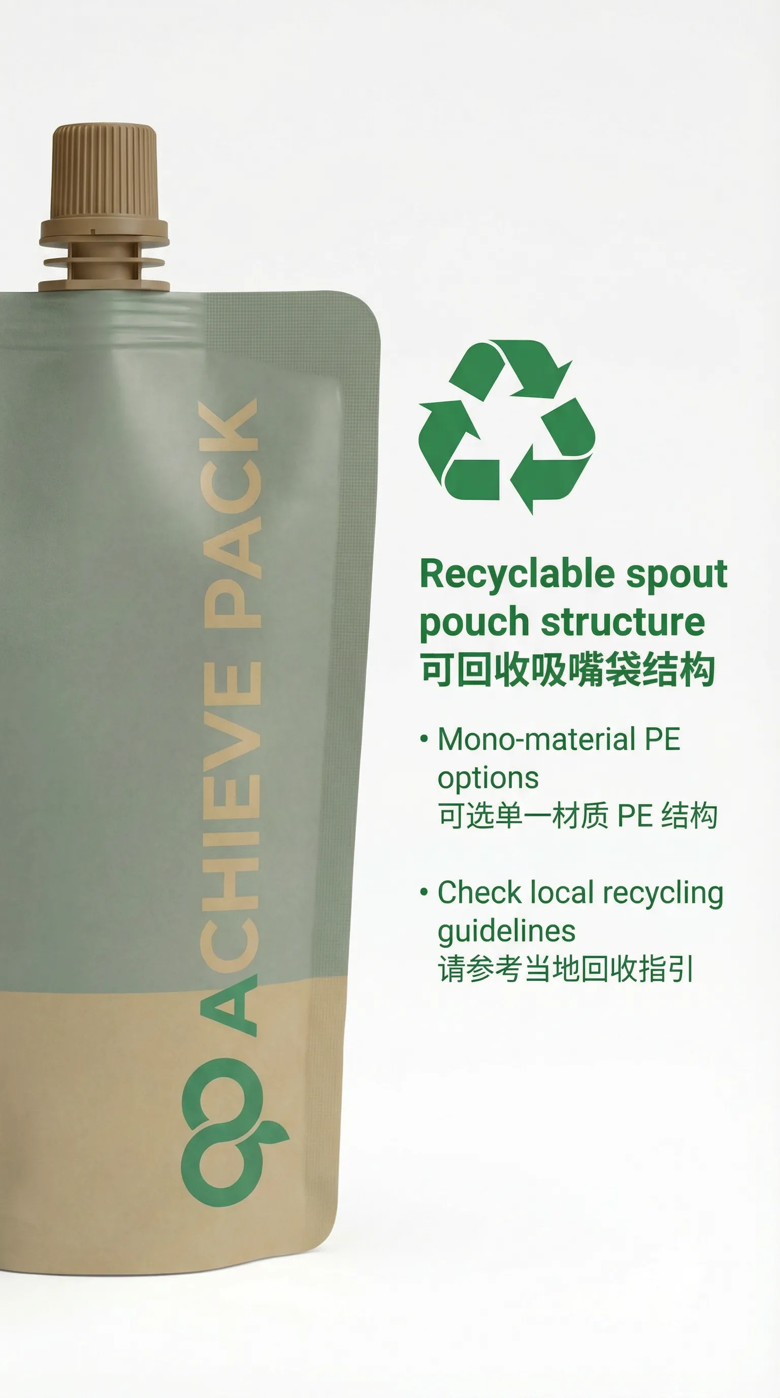 Recyclable Spout Pouch Structure