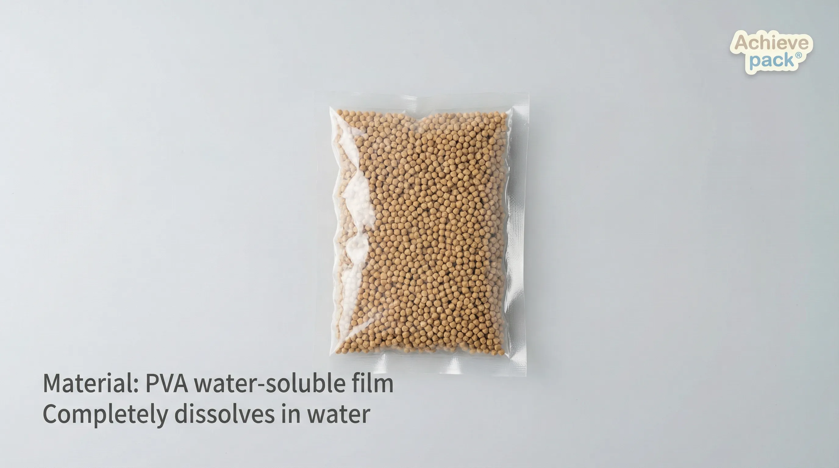 PVA Water-Soluble Film Material Closeup
