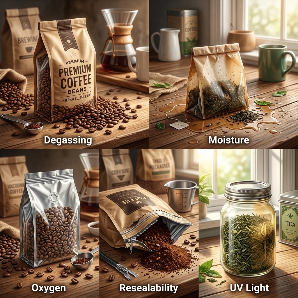 5 Common Problems in Coffee and Tea Packaging