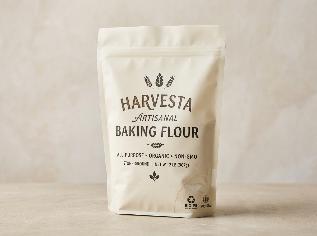 Harvesta Artisanal Baking Flour Quad Seal Pouch