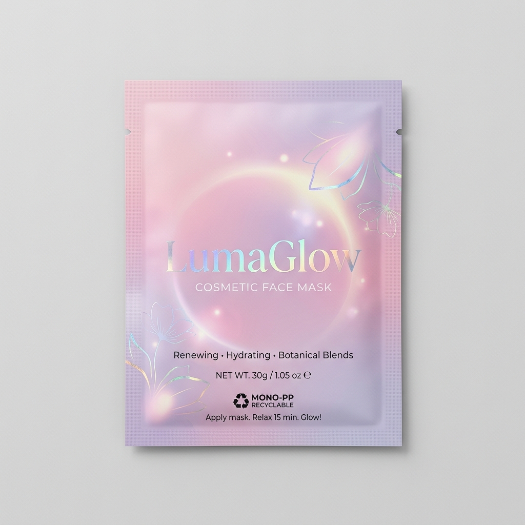 LumaGlow Cosmetic Face Mask Sachet