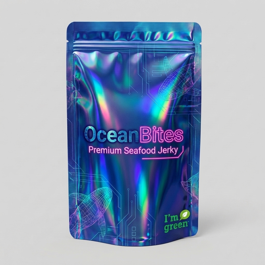 OceanBites Seafood Jerky Stand-Up