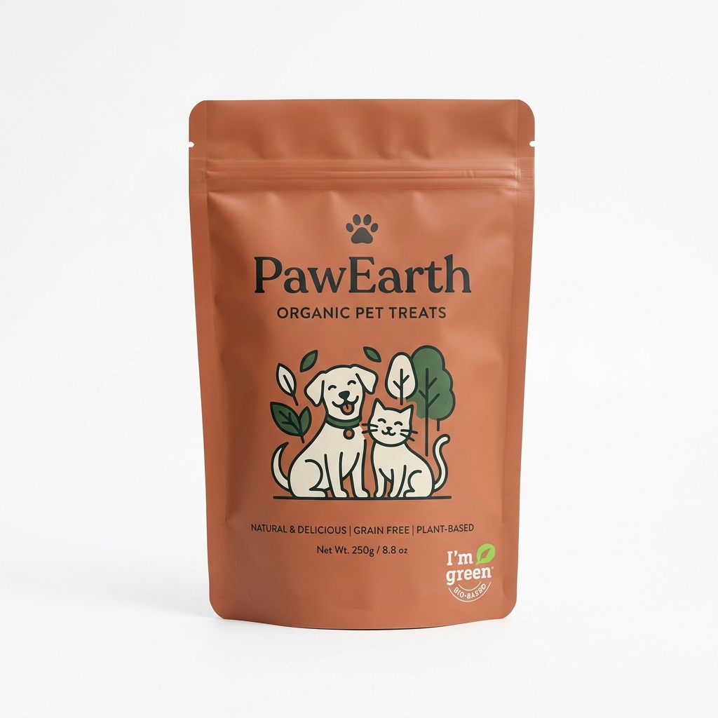 PawEarth Organic Pet Treats Stand-Up Pouch