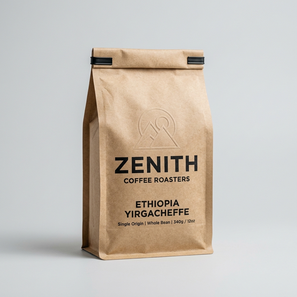 Zenith Coffee Roasters Flat Bottom Pouch