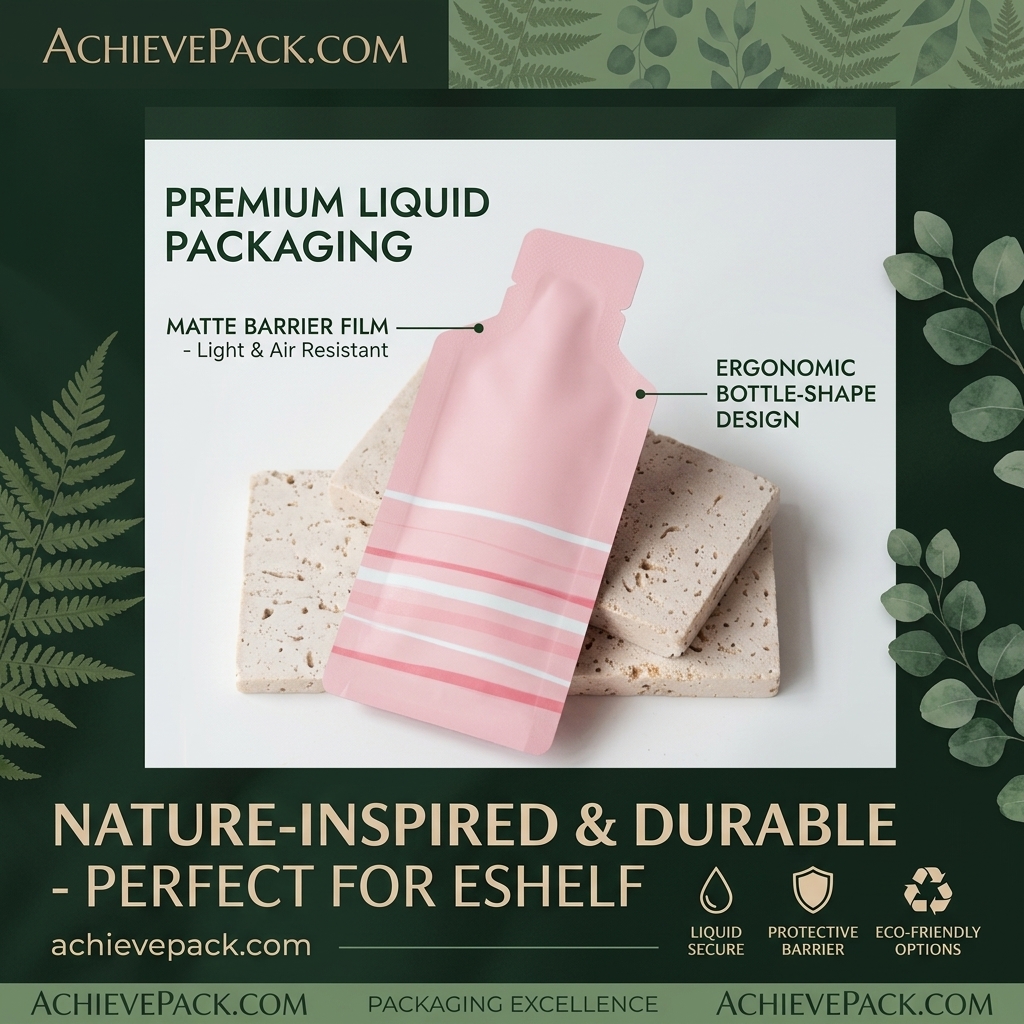 Bottle-Shaped Specialty Foil Sachet Pouch