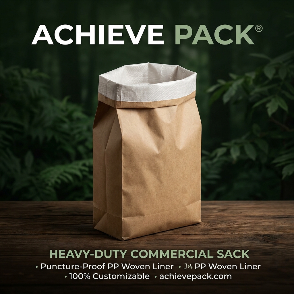 Large Format Kraft Multi-Wall Side Gusset Pouch (Conventional Stock)
