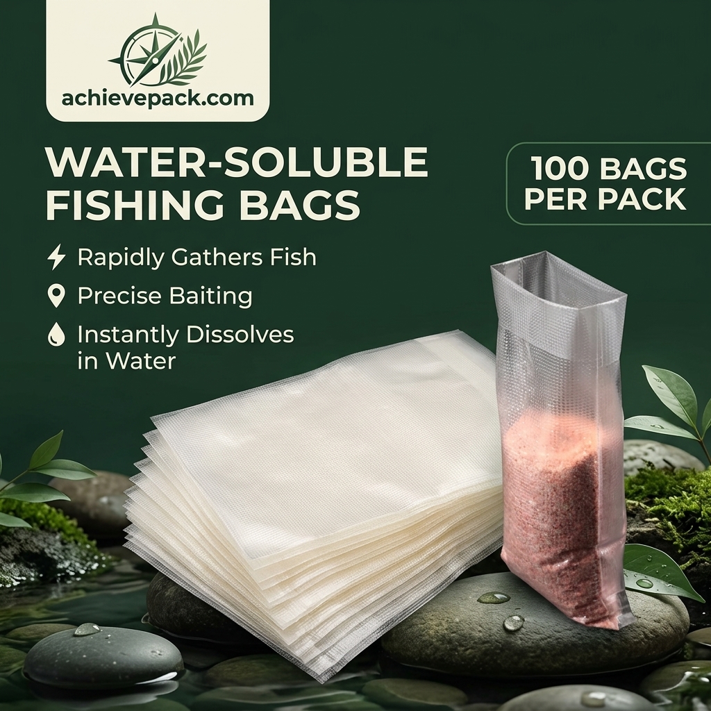 Water-Soluble Fishing Bait Bags (PVA / Instant-Dissolve)